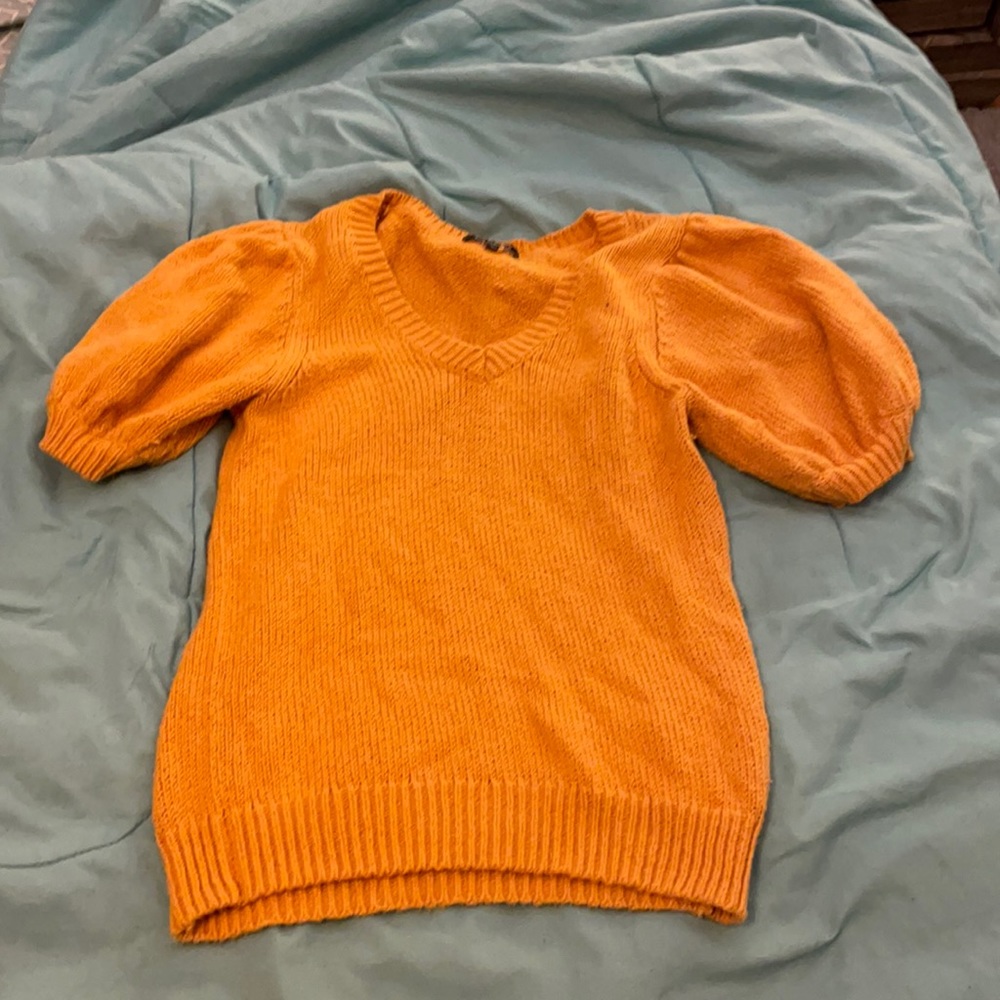 525 America orange sweater